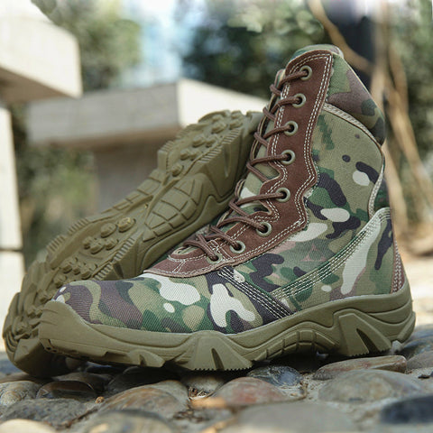 2016 military boots men desert ankle boots genuine leather tactical boots footwear Army fans outdoor climbing shoes men