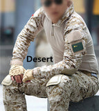SINAIRSOFT Military Uniform Multicam Army Combat Shirt Uniform Tactical Pants With Knee Pads Camouflage Suit Hunting Clothes