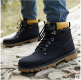 Army Boots High Top Men Work & Safety Boots Brand Waterproof Men Winter Boots Lace-up Male X997 35