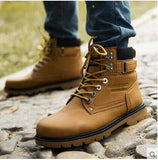 Army Boots High Top Men Work & Safety Boots Brand Waterproof Men Winter Boots Lace-up Male X997 35