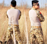 Sinairsoft Camouflage Tactical Military Uniform Multicam Army Combat Shirt Tactical Pants with Knee Pads Hunting Clothes