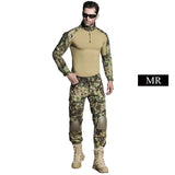 SINAIRSOFT Military Uniform Multicam Army Combat Shirt Uniform Tactical Pants With Knee Pads Camouflage Suit Hunting Clothes