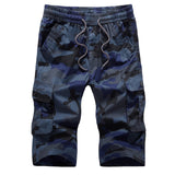 2017 Summer Mens Combat Work Cargo Shorts Casual Shorts Fashion Multi Pockets Camouflage Army Green Cotton Shorts Large Size 4XL
