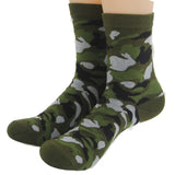 MYORED Mens Green army socks Mans cotton Casual ankle Socks summer Camouflage for team party playing games 5 Pairs/Lot