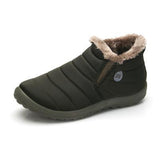 New Fashion Men Winter Shoes Solid Color Snow Boots Plush Inside Antiskid Bottom Keep Warm Waterproof Ski Boots Size 35 - 48