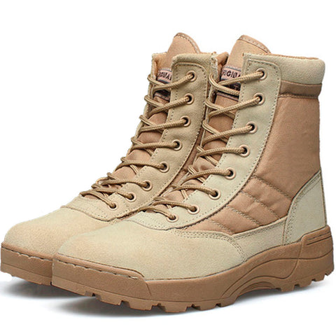 Men Desert Tactical Military Boots Mens Work Safty Shoes SWAT Army Boot Militares Tacticos Zapatos Ankle Combat Boots