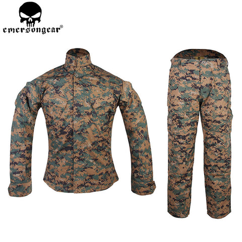 EMERSONGEAR MCCUU Military Uniform Combat Uniform Tactical Coat Pants Digital Camouflage Combat Suit JD EM6884