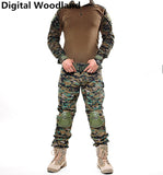 Army Clothing Tactical military uniform G3 Airsoft sport Frog Camouflage Suit US Army Multicam Woodland BDU Clothing Set